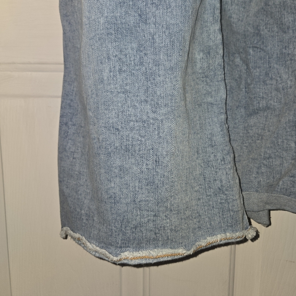 Love Trends Flare Cargo Jeans With Bows And Snaps Size 3 - Picture 4 of 8